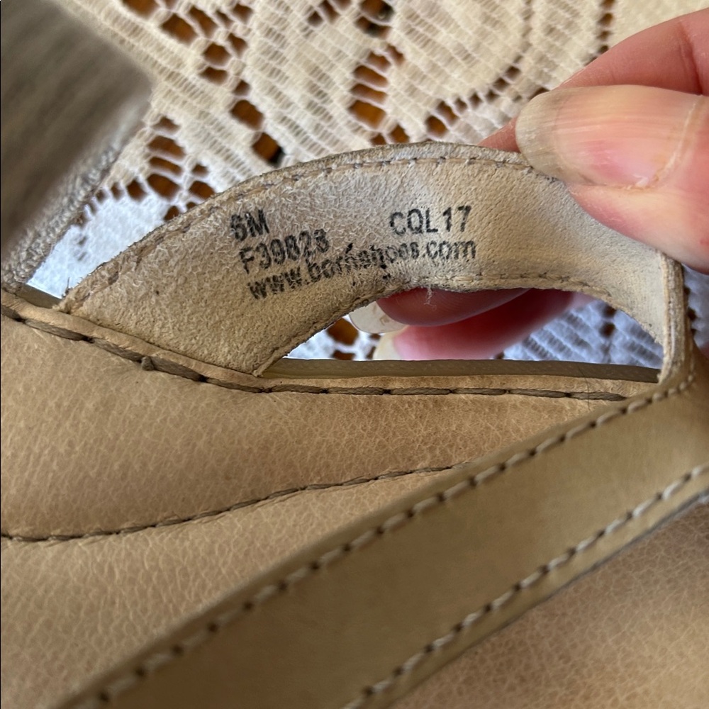 Born Women's Tan Beige Dual-Strap Sandals - Picture 3 of 8